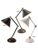 Industralna mała lampka na biurko stołowa kolor ciemnoszary + postarzany mosiądz Provence PV-ELEMENT-GAB Elstead Lighting